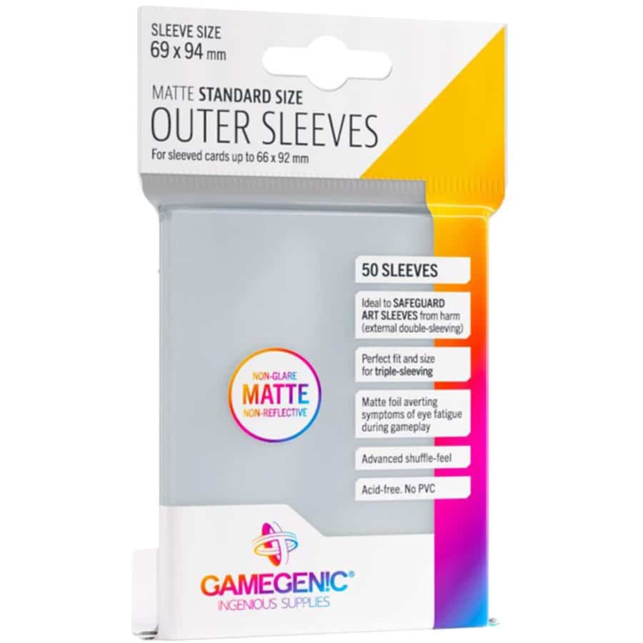 Gamegenic Matte Clear Outer Sleeves (50ct) image 0